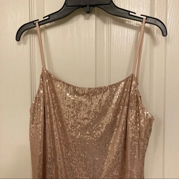 JASON WU GREY Sequin Slip Dress In Rose Quart 10 - Picture 7 of 14